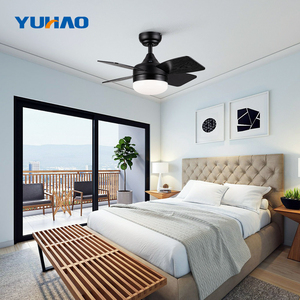 30 inci ABS mewah 4 pisau <span class=keywords><strong>Motor</strong></span> DC kebisingan rendah CE ETL bersertifikat dekorasi kamar tidur kipas langit-langit dengan lampu LED - Product Image 5