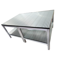 Station de travail personnalisée en profilé d'aluminium 4040 2080, établi métallique avec table de travail en aluminium, table de travail industrielle