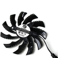 Reemplazo de ventiladores de refrigeración para computadora portátil Gigabyte para GTX 1650 1660Ti RTX 2060 2070 3060 4P con disipador térmico de plástico