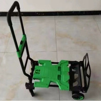 Chariot de transport pliable pour usage domestique et extérieur HT2025F Noir/Vert