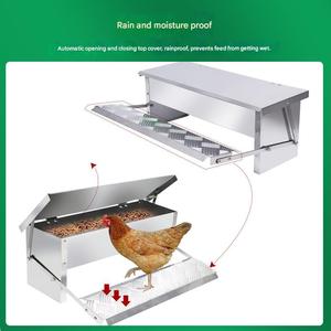 Équipement d'alimentation automatique galvanisé pour volailles d'extérieur, poulets, faisans et canards, pour fermes avicoles - Product Image 4