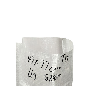 Materiale Plastico Vergine al 100% Sacchi / Sacchetti / Fogli in Rafia Tessuta PP Trasparente da 25kg 50kg 100kg per Imballaggio di Tessuti Usati - Product Image 4