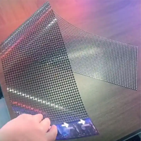 Écran LED invisible holographique intérieur transparent pour la publicité vidéo murale vitrine magasin publicité
