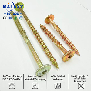 Vis à tête fraisée en acier au carbone Malaxy, vis autotaraudeuses pour bois, vis structurelles revêtues pour extérieur - Product Image 3