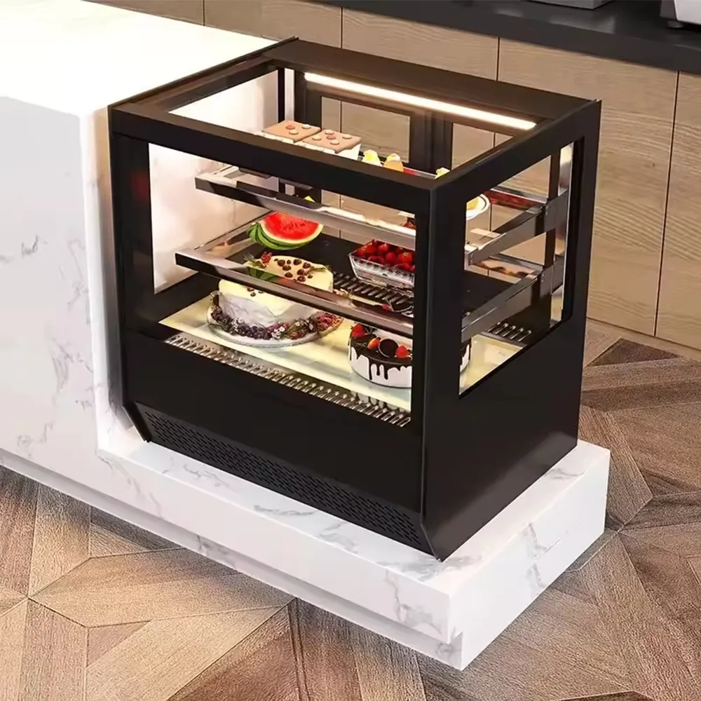 Wiedergeburt Cupcake-Anzeige Kühlschrank gekühlt Theke-Anzeige Kühlschrank Sandwich-Anzeige Kühlschrank