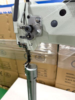 Machine à coudre industrielle à bras long LVBU 8703 pour bagages et valises, idéale pour les sacs de voyage rigides