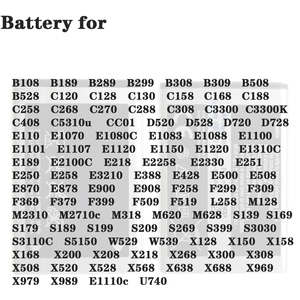 Аккумулятор для мобильного телефона samsung B310, 800 мАч, AB466346BU X208 E1200 - Product Image 6