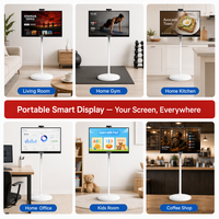 Écran intelligent portable multifonctionnel KEINONE 23,8 27 32 pouces Android 13 tactile avec batterie sans fil et écran mobile