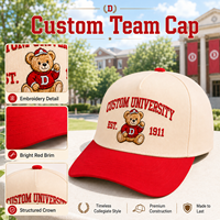 Casquette de baseball personnalisée Dymf pour événements universitaires, 5 panneaux, en coton, vente en gros, logo, haute qualité, unisexe, extérieur, cadeaux OEM