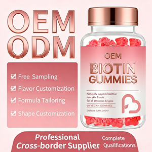 סוכריות גומי בטעם פרטי עם ביוטין, קולגן, ויטמין <span class=keywords><strong>C</strong></span> וקרטין, להלבנת העור ולצמיחת שיער, תוסף תזונה למבוגרים, ODM/OEM. - Product Image 5