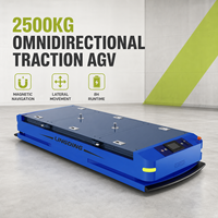 Robot AGV robuste Junebreath LM1-34LM1-3 avec mouvement latéral pour la logistique d'usine en allées étroites, temps de travail de 6 à 8 heures