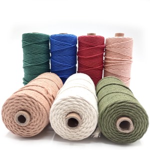 De nombreuses tailles disponibles en stock Corde en <span class=keywords><strong>coton</strong></span> colorée de 4 <span class=keywords><strong>mm</strong></span> 10 <span class=keywords><strong>mm</strong></span> pour le crochet à la main - Product Image 2