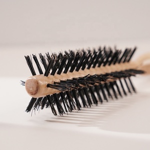 Vente en gros OEM Peigne de salon Petite <span class=keywords><strong>brosse</strong></span> à cheveux ovale Massage de la tête en bois de frêne Peigne en bois à double <span class=keywords><strong>action</strong></span> Peigne de haute qualité - Product Image 6