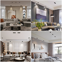 Spots LED ronds d'intérieur avec température de couleur 3500K et fonction anti-éblouissement, éclairage encastré LED, spot, spots