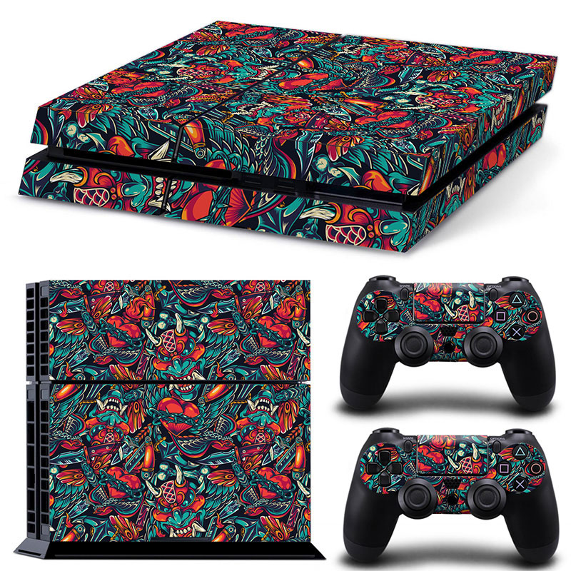 Autocollant pour Console PS4 Pro + 2 manettes, pour Sony Playstation 4