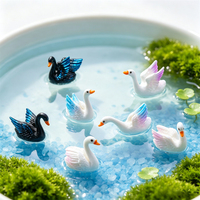 Décoration miniature en résine Cygne Noble pour aménagement de pot de plantes succulentes Wonderland, accessoires DIY