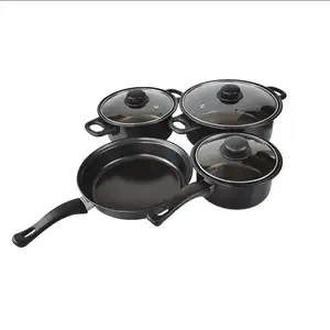 Hot Selling Kitchen Cookware, Supplier Non Stick Die Casting Cast Iron Kitchen Cooking Pot Frying Pan Casserole Cookware Sets/