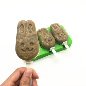 Moldes de silicona para helados, juego de 4 piezas, sin BPA, fáciles de desmoldar, con tapas, reutilizables, para hacer helados caseros para niños, anti-<span class=keywords><strong>goteo</strong></span>. - Product Image 1