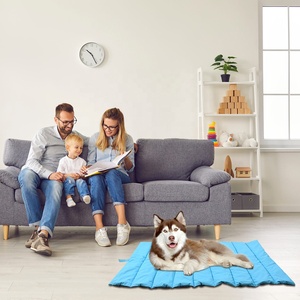 Tragbares Outdoor-Hundematten-Reise bett im klassischen Stil für Haustiere zum Camping - Product Image 1