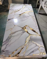 Decoración de Pared Interior Moderna, Lámina de PVC de Alto Brillo, Impermeable, Resistente al Fuego y a las Manchas, con Protección UV, para Apartamentos, Entretenimiento y Hogar