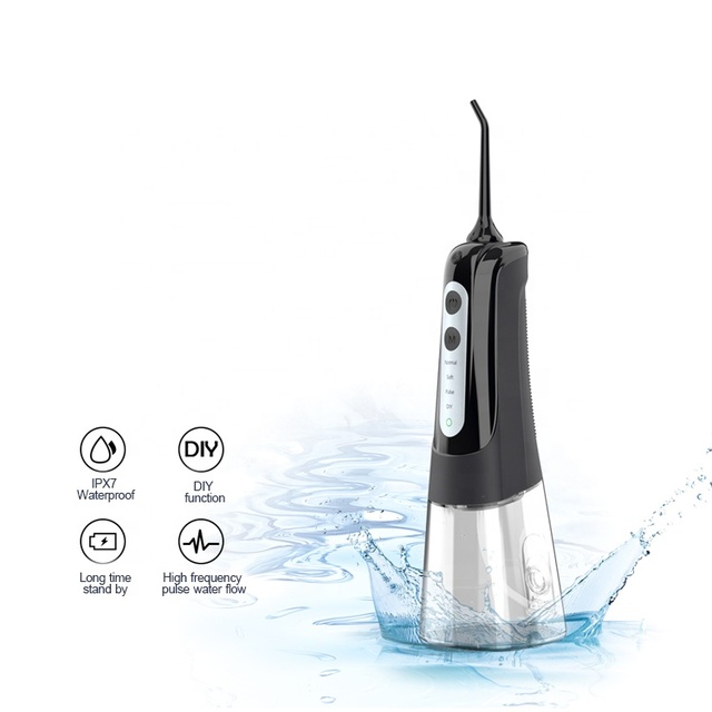Fomis Cordless USB Rechargeable IPX7 Water Flosser with Detachable 300mL Tank 5 Pressure Levels & Portable Design for Home Use