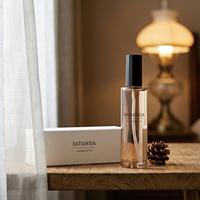 Flacon pulvérisateur vide de luxe en verre pour huiles corporelles et soins de la peau avec pompe