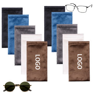 מזרחה שמש חמה oem קטיפה לבנה 9*18 ס "מ קפיץ משקפיים מרופד באיכות גבוהה לסחוט משקפי שמש ניידים - Product Image 1