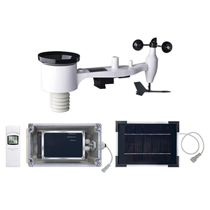<span class=keywords><strong>Estación</strong></span> <span class=keywords><strong>Meteorológica</strong></span> de Plástico 4G con Pantalla Táctil LCD, Carga de Datos a Wunderground, Mensaje SMS, Control por Aplicación Inteligente, 1 Año de Garantía - Product Image 1