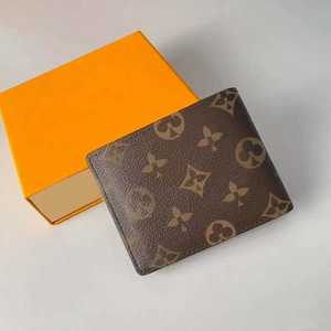 Portefeuille court de luxe tendance à la vente chaude pour hommes Sac de créateur Grande capacité Porte-monnaie en cuir véritable Sacs pour femmes Porte-monnaie - Product Image 1