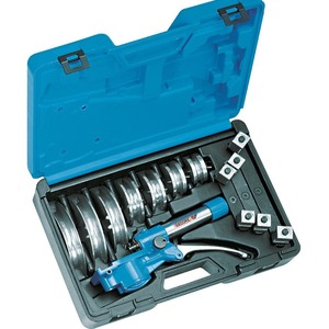Juego de dobladoras de tubos manuales con accionamiento hidráulico, kit de 10 piezas para tubos metálicos - Product Image 1