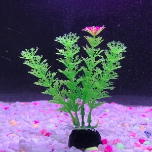 10 unids/pack acuario accesorios Artificial algas simulada plantas acuáticas hierba tanque de peces de acuario Decoración - Product Image 4
