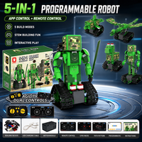 Juguete de Robot Modular Programable con Control Remoto DIY 5 en 1, Operación por APP, Juego de Bloques de Construcción, Colección de Robots