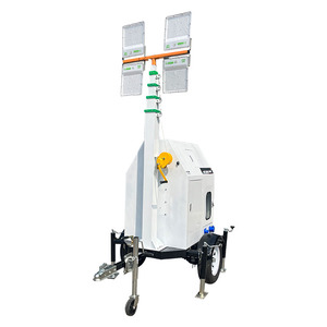 Telescopic mast của nhãn hiệu máy phát điện diesel chiếu sáng tháp Trailer di động với giá tốt - Product Image 6