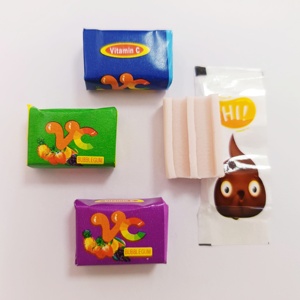 Lots en gros de <span class=keywords><strong>chewing</strong></span>-gums fraise aux motifs variés avec tatouage, <span class=keywords><strong>chewing</strong></span>-gums fruités très demandés en pot - Product Image 2