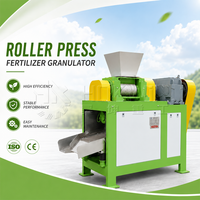 Granulateur à double rouleau, presse à rouleaux, machine de fabrication d'engrais pour la production d'engrais organique et de compost
