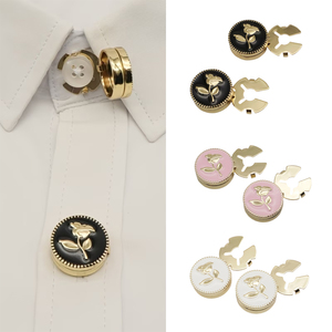 Custom Elegant Collar Button Covers Metal Decorative <strong>Blouse</strong> <strong>Studs</strong> Anti-Exposure Attire Accessories Experienced Skilled Workers - Product Image 5