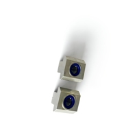 Écrou de blocage à fente en T personnalisé classe 8, 10 fentes, M8, en acier inoxydable 304, usiné CNC, avec joint en nylon bleu fileté 20 mm