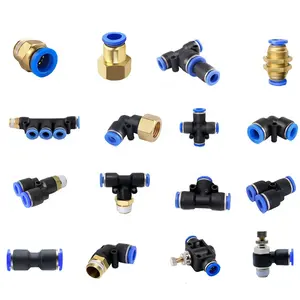 8mm PL Male Elbow Pneumatic Air line Fittings 1/2 BSPT Male Thread Plastic Push in Fittings