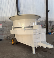 Broyeur de paille humide et sèche mobile à disques rotatifs pour ferme et ranch