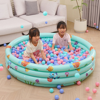 3 Ringe Round Kiddie Aufblasbarer Pool Ball Pool Pit Infant Bath Pool Wasserspiel tisch für Kleinkinder