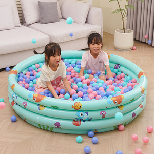 <span class=keywords><strong>Table</strong></span> de <span class=keywords><strong>jeu</strong></span> gonflable à 3 anneaux pour enfants, piscine à balles, piscine pour bébés, bain d'eau pour tout-petits - Product Image 4