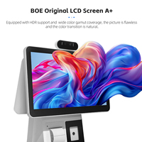 Terminal de caisse enregistreuse Android tout-en-un Leiling LL-18C6FA Premium, écran tactile capacitif de 15,6 pouces, résolution 1366x768