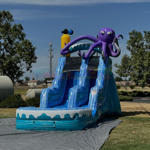 <span class=keywords><strong>Toboggan</strong></span> aquatique gonflable commercial en PVC avec piscine, <span class=keywords><strong>toboggan</strong></span> aquatique à rebondissement pour les fêtes intérieures et extérieures des enfants - Product Image 6