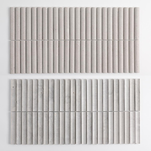 بلاط فسيفساء حجري طبيعي ثلاثي الأبعاد من الترافرتين بتصميم خشبي مموج من ساميستون، ألواح مرنة للجدران بتصميم جرافيكي للفنادق - Product Image 4