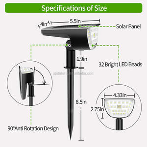 Lámpara Solar de Jardín IP65 para Uso Doméstico, Iluminación Exterior Impermeable para Césped, Jardín y Decoración de Paisajes - Product Image 3
