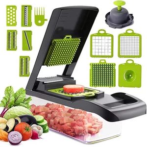 Multifunctional 14-Piece Manual Handheld Onion Cutter Peeler <b>Chopper</b> Kitchen Fruits <b>Vegetable</b> Slicer Potato Cutter Grinder - Product Image 2