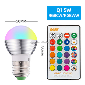E27 E14 Base 3W RGB <strong>LED</strong> Spherical Lamp AC85 265V Infrared <strong>Remote</strong> Dimmable <strong>Multicolor</strong> Globe <strong>Bulb</strong> Indoor Household Ambient - Product Image 3