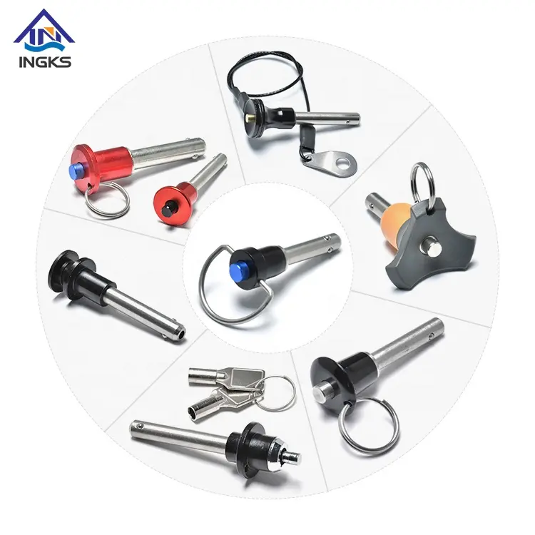 Factory Supply Stainless Steel 304 316 Customization T L Button Ring Type Quick Release Ball Locking Pin