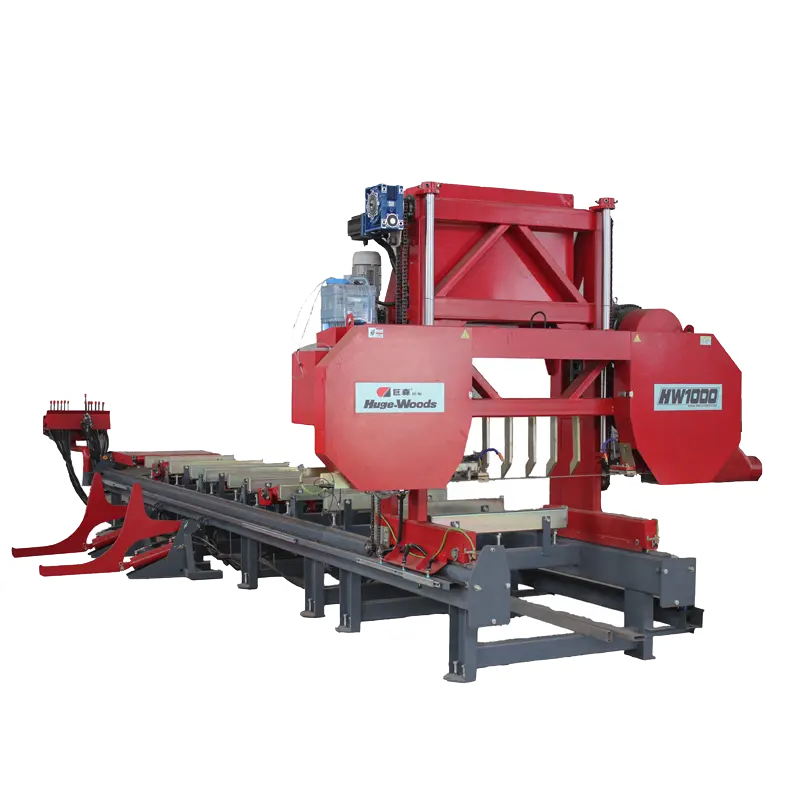 horizontal portable band sawmill Wood cutting Saw Machines Hydraulic Horizontal Band saw mill for woodworking