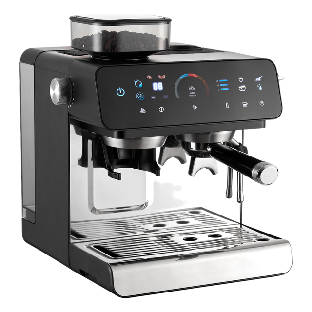 1350W 20Bar Pro Semi-Automatic Espresso Machine | PID Smart Temp Control 58mm Commercial Portafilter | 10-Grind Setting Coffee